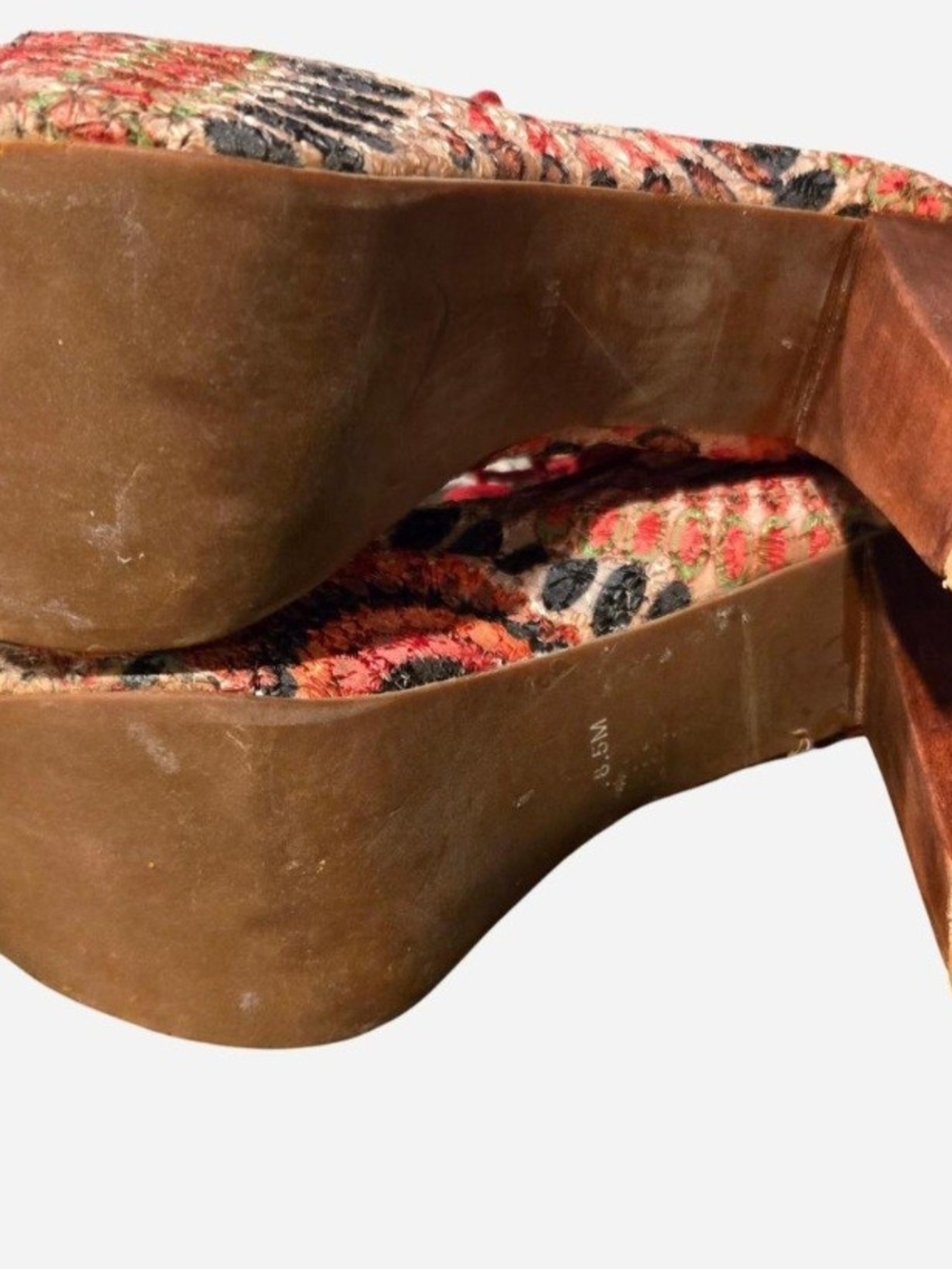 Jeffrey Campbell Lita- Red Tie Dye Lace-Up Platform Bootie - Picture 4 of 6